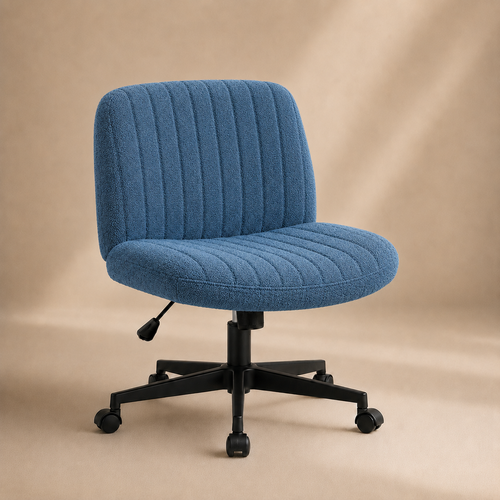 The MiraForm Armless Swivel Chair - Blue