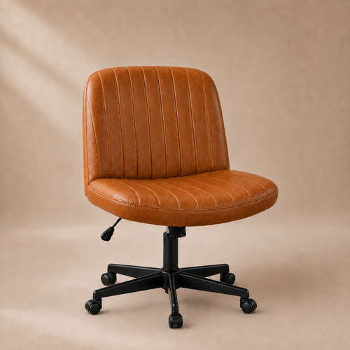 The MiraForm Armless Swivel Chair - Brown