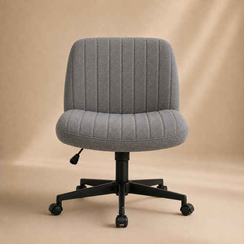 The MiraForm Armless Swivel Chair - Light Gray
