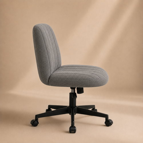 The MiraForm Armless Swivel Chair - Light Gray